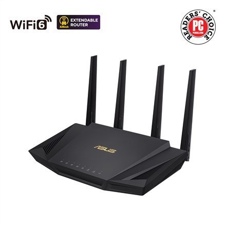 ASUS RT-AX58U router bezprzewodowy Gigabit Ethernet Dual-band (2.4 GHz/5 GHz)