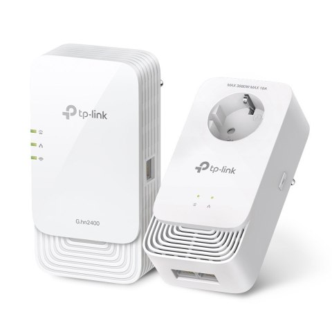 Zestaw TP-LINK G.hn2400 Powerline AX1800 Wi-Fi 6 | PGW2440 ZESTAW | 1428 Mbit/s | 802.11ax