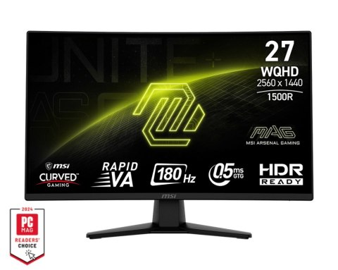 Zakrzywiony monitor do gier MSI MAG 274CQFDE 27" - Płaski ekran - 68,6 cm