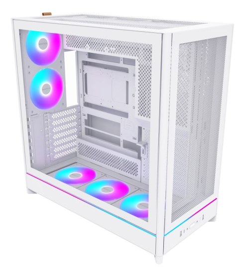 Obudowa PC Montech HS01 PRO, Midi-Tower, ATX, aRGB, Szkło Hartowane - biała