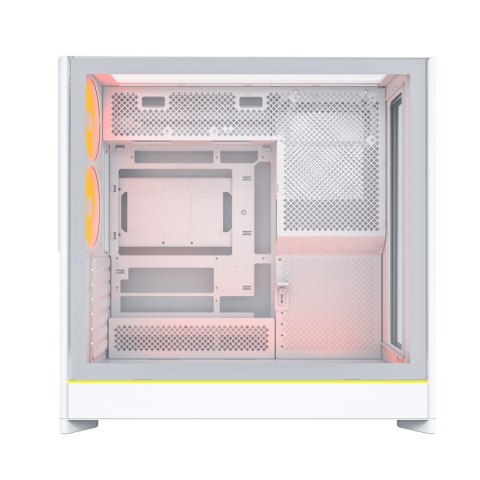 Obudowa PC Montech HS01 PRO, Midi-Tower, ATX, aRGB, Szkło Hartowane - biała