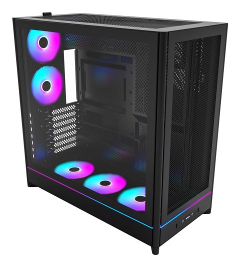 Obudowa PC Montech HS01 PRO, Midi-Tower, ATX, aRGB, Szkło Hartowane