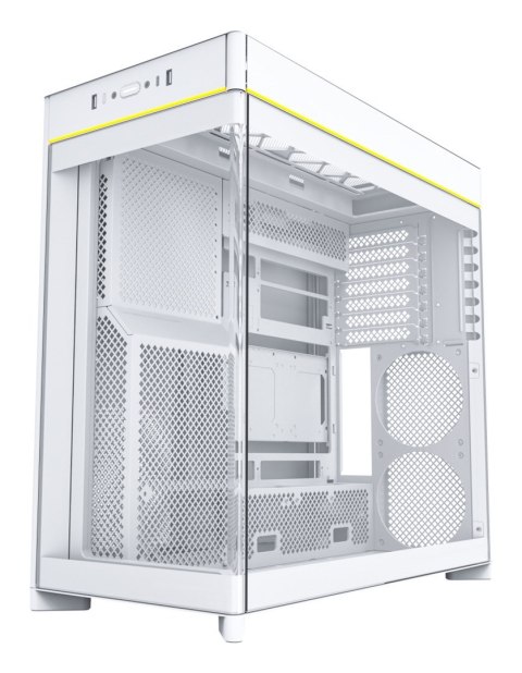 Obudowa PC Montech HS02, Midi-Tower, ATX, Szkło hartowane, ARGB - biała