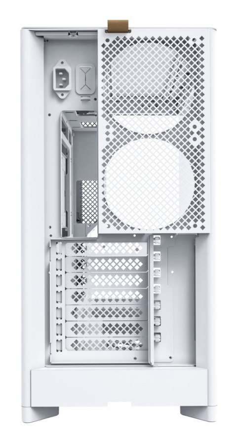 Obudowa PC Montech HS02, Midi-Tower, ATX, Szkło hartowane, ARGB - biała