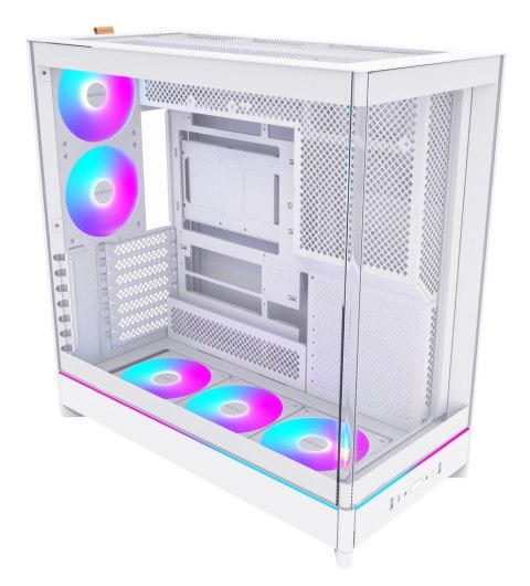 Obudowa PC Montech HS02 PRO, Midi-Tower, ATX, Szkło hartowane, ARGB - biała