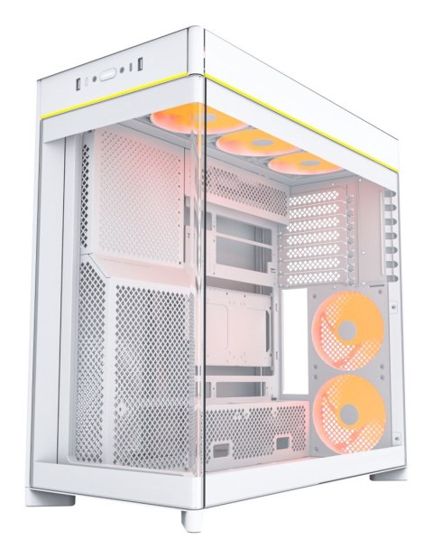 Obudowa PC Montech HS02 PRO, Midi-Tower, ATX, Szkło hartowane, ARGB - biała
