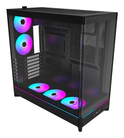 Obudowa PC Montech HS02 PRO, Midi-Tower, ATX, Szkło hartowane, ARGB