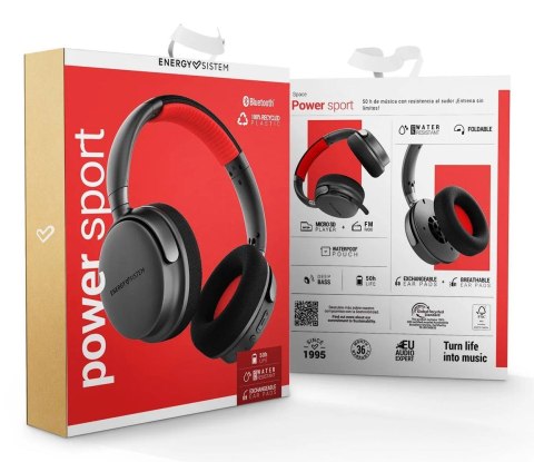 Słuchawki Energy Sistem | Sporty siłowe | Wbudowany mikrofon | Łączność Bluetooth | Czerwony