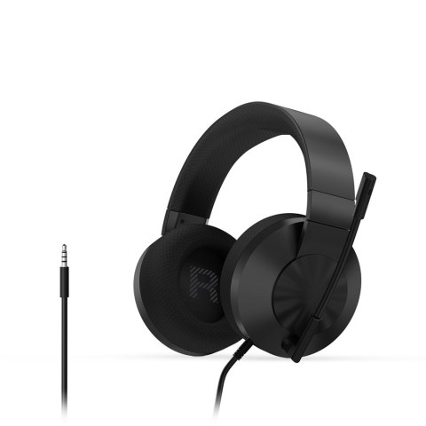 Zestaw słuchawkowy do gier Lenovo H210, Wbudowany mikrofon, 3,5 mm, Czarny