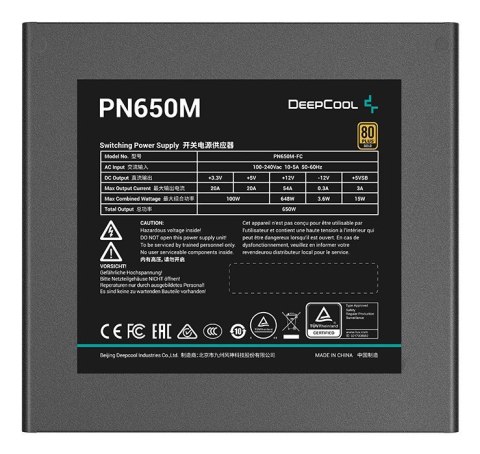 Zasilacz 80Plus Gold | Zobacz materiał PN650M | 650 W