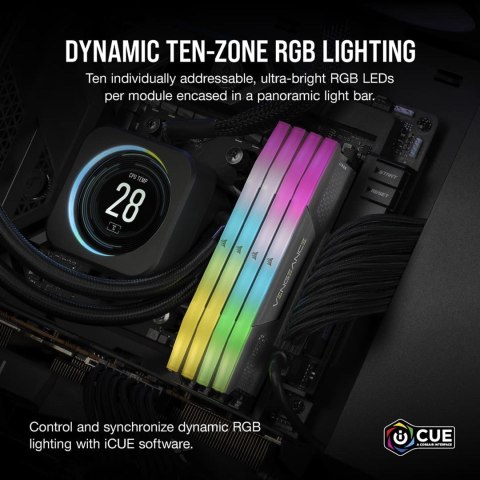 CORSAIR Vengeance RGB — 64 GB: 2 × 32 GB —