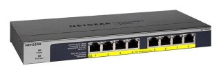 Netgear GS108PP Nie zarządzany Gigabit Ethernet (10/100/1000) Czarny Obsługa PoE