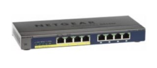 Netgear GS108PP Nie zarządzany Gigabit Ethernet (10/100/1000) Czarny Obsługa PoE