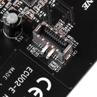 Silverstone SST-ECU02-E Karta adaptera USB, PCIe 3.0, 1x USB-C 3.1 wewnętrzna - niskoprofilowa