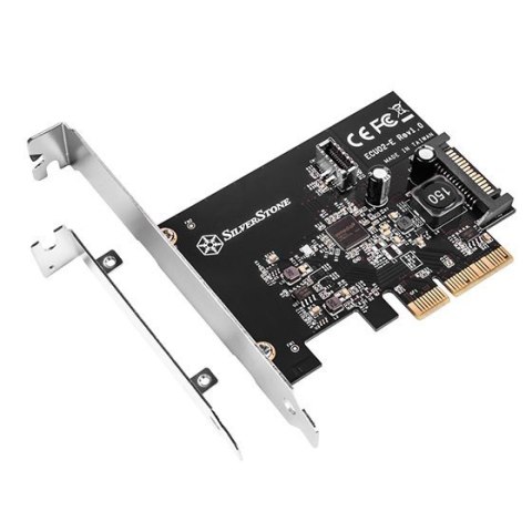 Silverstone SST-ECU02-E Karta adaptera USB, PCIe 3.0, 1x USB-C 3.1 wewnętrzna - niskoprofilowa