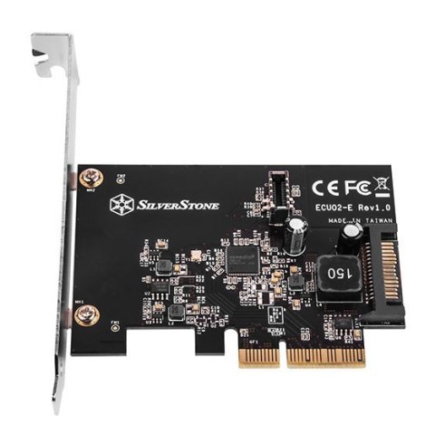 Silverstone SST-ECU02-E Karta adaptera USB, PCIe 3.0, 1x USB-C 3.1 wewnętrzna - niskoprofilowa