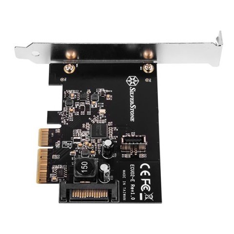 Silverstone SST-ECU02-E Karta adaptera USB, PCIe 3.0, 1x USB-C 3.1 wewnętrzna - niskoprofilowa