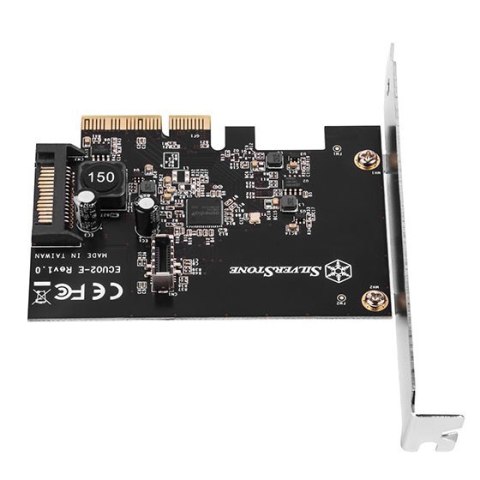 Silverstone SST-ECU02-E Karta adaptera USB, PCIe 3.0, 1x USB-C 3.1 wewnętrzna - niskoprofilowa