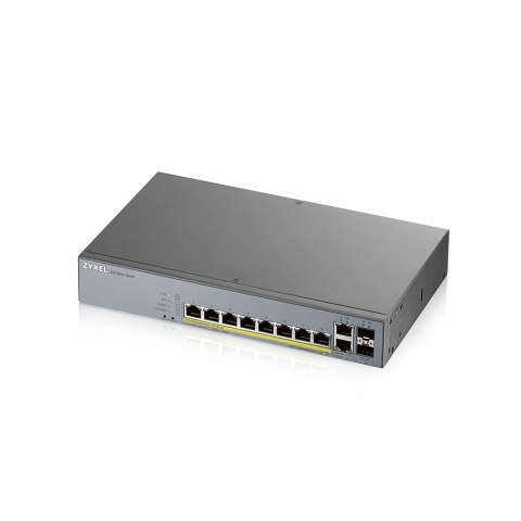 Zyxel GS1350-12HP-EU0101F łącza sieciowe Zarządzany L2 Gigabit Ethernet (10/100/1000) Obsługa PoE Szary