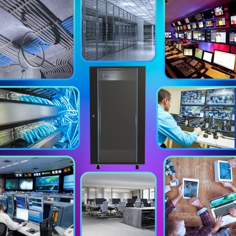 Extralink 27U 600x600 Czarna | Szafa rack | stojąca