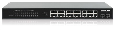 INTELLINET SWITCH GIGABIT 24-PORTOWY POE+ Z 2 PORT