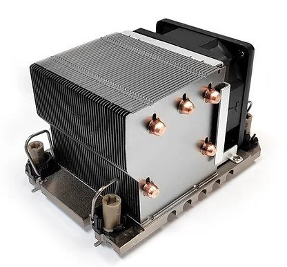 Chłodzenie CPU DYNATRON N11 Intel CPU Kuehler 4189-4/-5 P4/P5/P+ 2U Kuehlkoerper Aluminium Lamellen Heat Pipe Aktiv mit PWM bis 