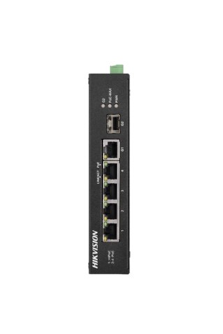 Hikvision DS-3E0106P-E/M łącza sieciowe Nie zarządzany Fast Ethernet (10/100) Obsługa PoE Niebieski