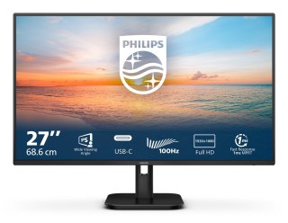 Philips 1000 series 27E1N1300A/00 monitor komputerowy 68,6 cm (27") 1920 x 1080 px Full HD LCD Czarny