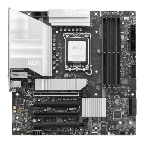 MSI PRO B860M-A WIFI płyta główna Intel B860 LGA 1851 (Socket V1) micro ATX