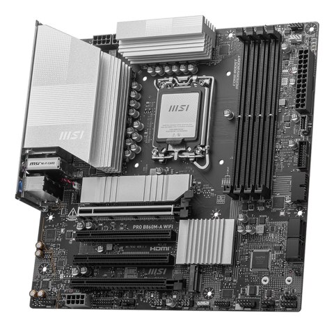 MSI PRO B860M-A WIFI płyta główna Intel B860 LGA 1851 (Socket V1) micro ATX