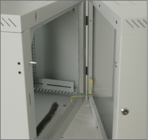 Triton 19" Rack Wall-mount 12U/500 glass door Szafa wisząca Szary