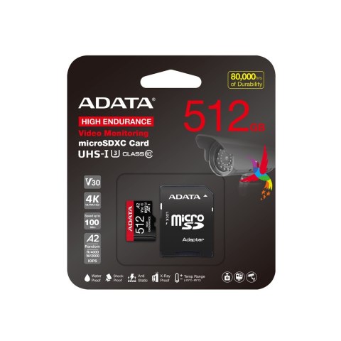ADATA MicroSDXC 512 GB Class 10 UHS-I/U3 A2 V30
