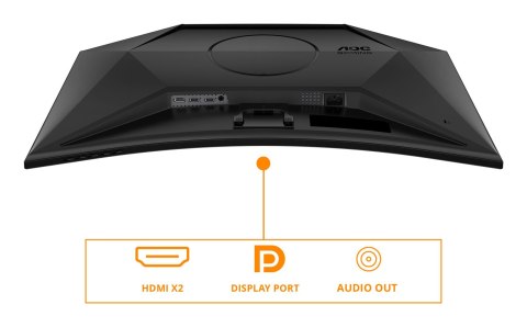 AOC G4 CQ32G4VE monitor komputerowy 81,3 cm (32") 2560 x 1440 px Quad HD LCD Czarny, Szary