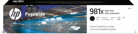 HP Oryginalny czarny wkład atramentowy 981X PageWide o dużej pojemności