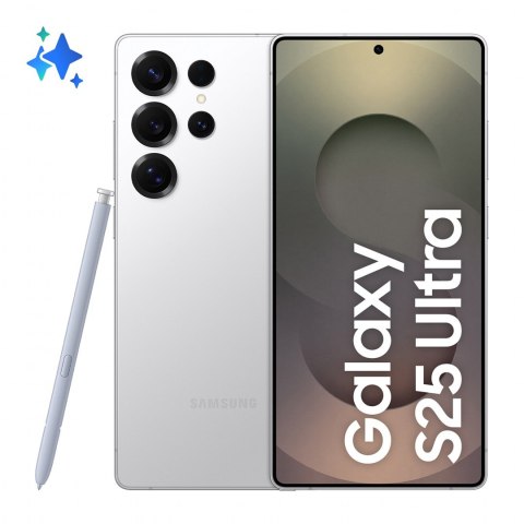 Samsung Galaxy S25 Ultra 17,5 cm (6.9") Dual SIM Android 15 5G USB Type-C 12 GB 256 GB 5000 mAh Srebrny, Biały