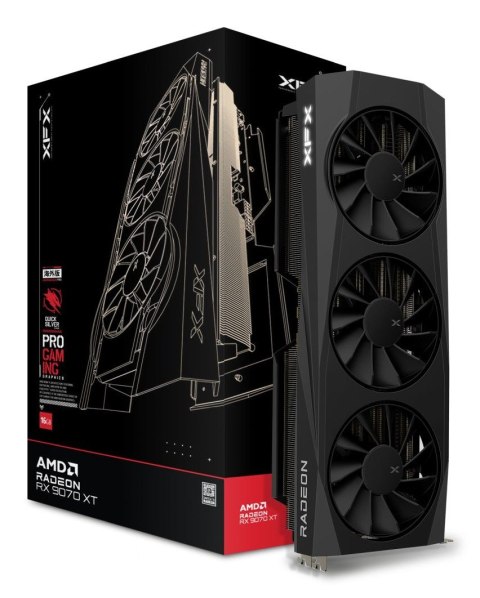 Karta graficzna XFX VGA 16GB Radeon RX9070XT Quicksilver OC Gaming 3xDP/1xHDMI