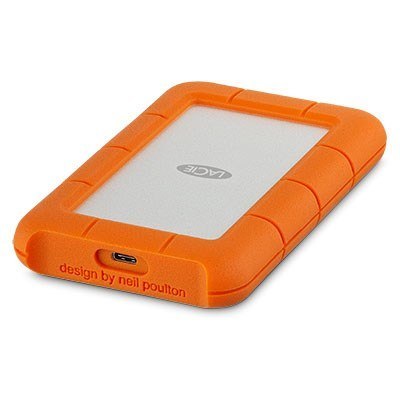 LaCie Rugged USB-C zewnętrzny dysk twarde 2 TB 2.5" USB Type-C 3.2 Gen 1 (3.1 Gen 1) Pomarańczowy, Srebrny