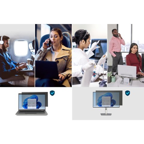 Kensington Filtr prywatyzujący 2-stronny do laptopa z ekranem 14", format 16:9, nakładany