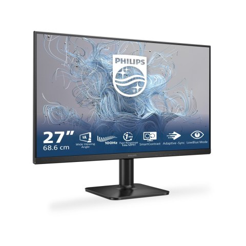Philips 1000 series 27E2N1100L/00 monitor komputerowy 68,6 cm (27") 1920 x 1080 px Full HD LCD Czarny