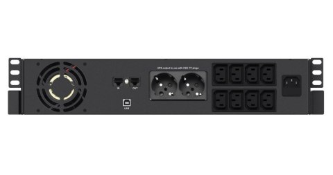 INFOSEC ZASILACZ AWARYJNY UPS X4 2000 RM PLUS, 2000VA, 1200W, 2x FR/Schuko, 8x C13