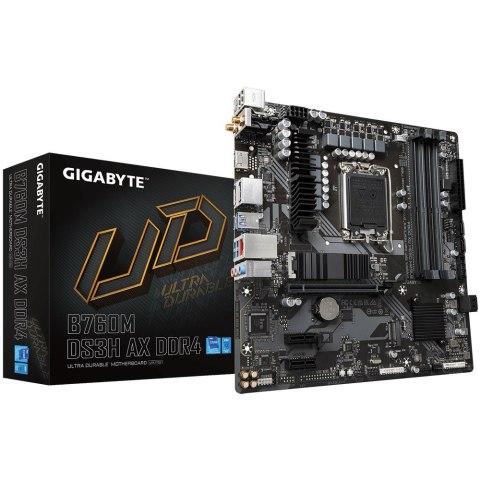 Gigabyte B760M DS3H AX DDR4 płyta główna Intel B760 Express LGA 1700 micro ATX