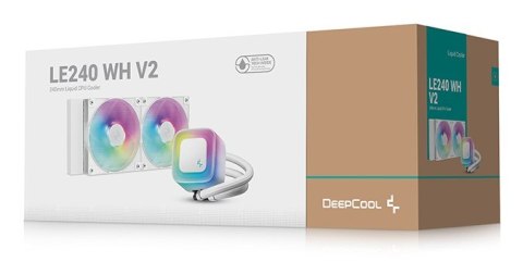 DeepCool LE240 WH V2 Procesor Chłodnica cieczy all-in-one 12 cm Biały 1 szt.
