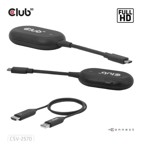 Adapter WRL USB-C na HDMI CSV-2570 Club3D