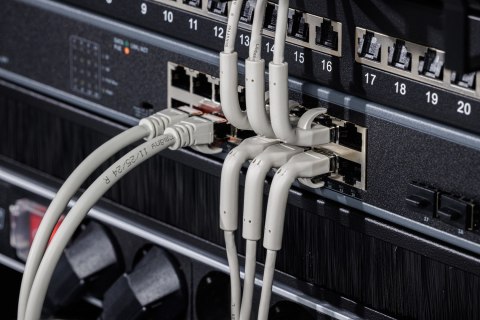 Kabel krosowy DIGITUS abw.CAT 6A F/FTP miedziany, 3m, szary 10 szt.