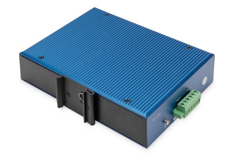 Przemysłowy switch 16x 1000Base-TX + 2x uplink 1000Base-FX (bez modułu) DIN rozszerzony zakres temp.