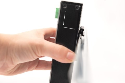 Switch Ethernet Gigabit 8-portowy, montaż DIN, rozszerzony zakres temp.