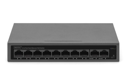 Switch PoE 8+2 Port FE 8 Port PoE 802.3at, 10/100 Mbps