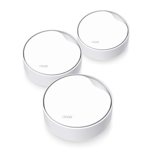 TP-Link DECO X50-PoE(3-PACK) Dual-band (2.4 GHz/5 GHz) Wi-Fi 6 (802.11ax) Biały Wewnętrzne