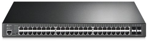 TP-Link Omada SG3452P łącza sieciowe Zarządzany L2/L3 Gigabit Ethernet (10/100/1000) Obsługa PoE 1U Czarny