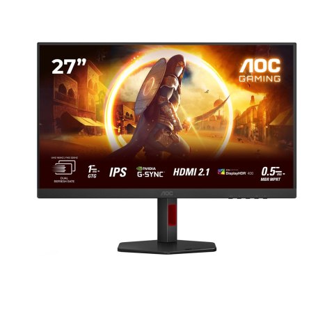 Certyfikat AOC U27G4R 27" Szybki IPS UHD, 16:9, 120 Hz, 1 ms, 3840 x 2160, 400 cd/m2, 2x HDMI, Czarny